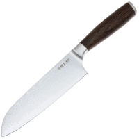 Нож с фиксированным клинком BOKER Meisterklinge Damast Santoku сталь VG-10,дамаск рукоять Дуб цв. Черный