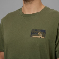 Футболка HARKILA Core T-Shirt цвет Dark Olive превью 2