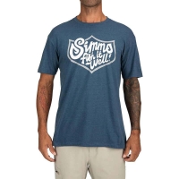 Футболка SIMMS Fish It Well Badge T-Shirt цвет Sailor Blue Heather превью 4