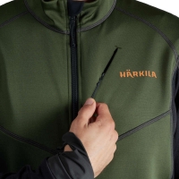 Толстовка HARKILA Scandinavian fleece jacket цвет Duffel green / Black превью 4