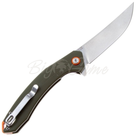 Нож складной CJRB Gobi AR-RPM9 рукоять стеклотекстолит G10 цв. Зеленый фото 4