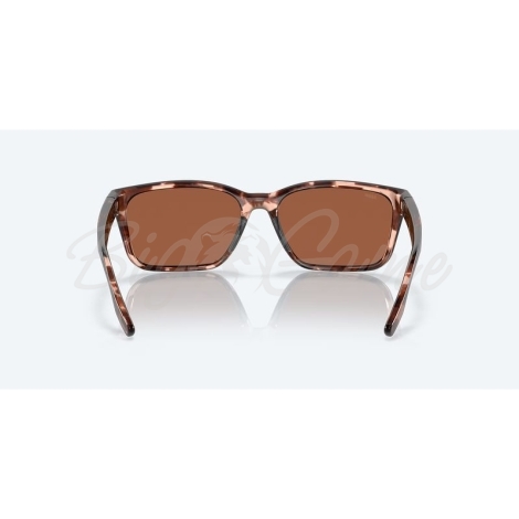 Очки поляризационные COSTA DEL MAR Palmas 580G цв. Coral Tortoise цв. ст. Copper Silver Mirror фото 3