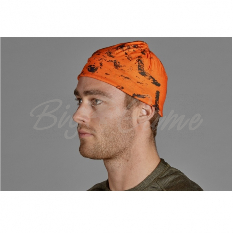 Повязка SEELAND Neck gaiter 2-pack цв. Pine green / InVis orange blaze фото 3