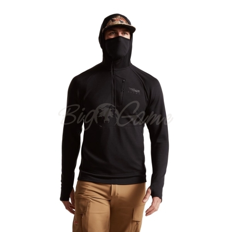 Водолазка SITKA Core Merino 330 Hoody цвет Black фото 5