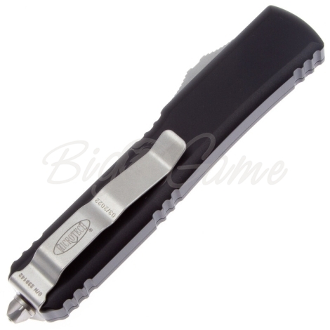 Нож автоматический MICROTECH Ultratech T/E Tanto, рукоять алюминий, цв. черный сатин фото 2