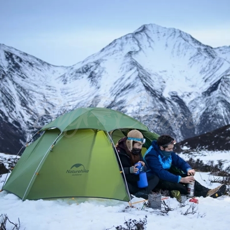 Палатка NATUREHIKE Cloud Peak 2 T-Zipper цвет Green фото 4