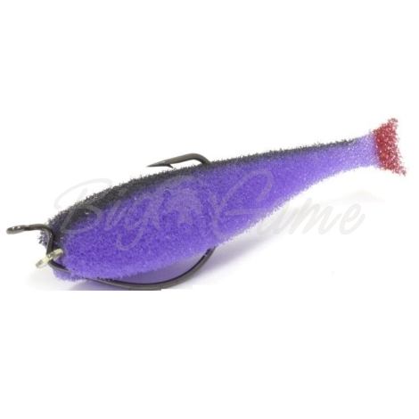 Поролоновая рыбка LEX Classic Fish 8 OF2 LBB (сиреневое тело / черная спина / красный хвост) фото 1