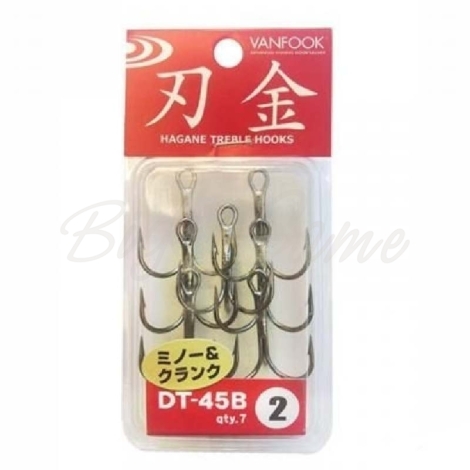 Крючок тройной VANFOOK DT-45B Predator Treble Hooks (6 шт.) №1 фото 1