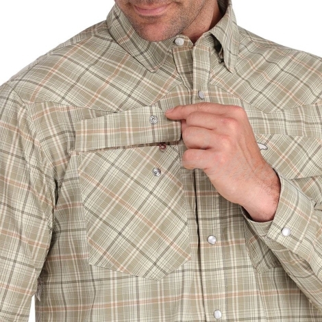 Рубашка SIMMS Brackett LS Shirt цвет Dark Stone Classic Plaid фото 2