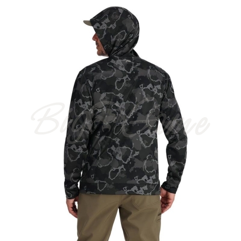 Толстовка SIMMS Challenger Fishing Hoody цвет Regiment Camo Carbon фото 2