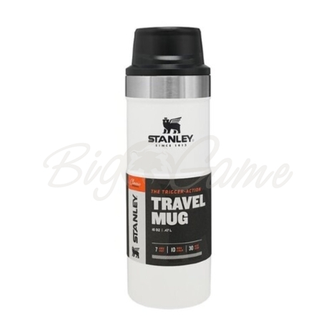 Термокружка STANLEY Classic The Trigger Action Travel Mug цвет Белый фото 5