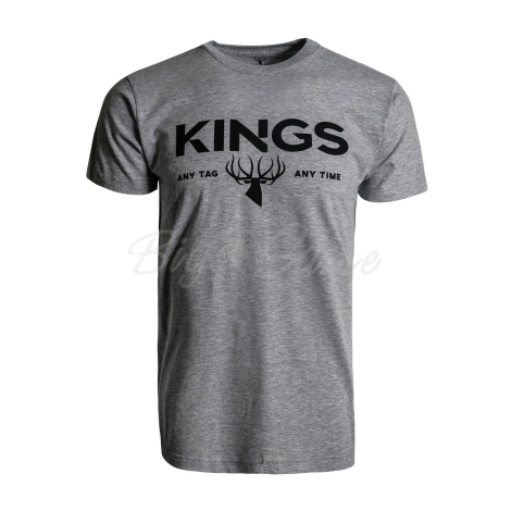 Футболка KING'S Any Tag Any Time Tee цвет Heather Grey фото 1