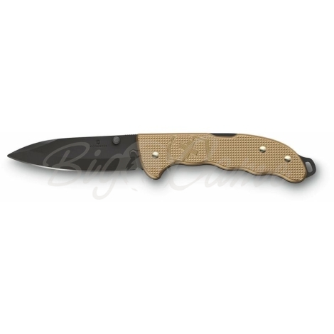 Нож складной полуавтоматический VICTORINOX Evoke BS Alox Beige 0.9415.DS249 Нержавеющая сталь рукоять Алюминий цв. Бежевый фото 4