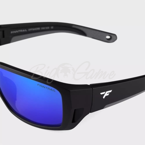 Очки поляризационные FINNTRAIL Offshore 1092 цв. Black цв. ст. Blue фото 5