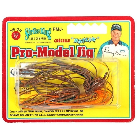 Бактейл STRIKE KING Pro-Model Jig 10,5 г (3/8 oz) цв. cajun craw фото 1