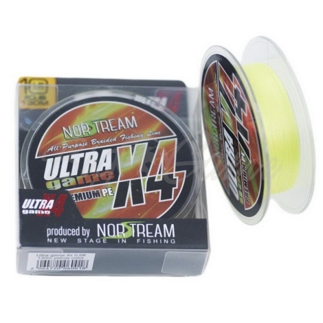 Плетенка NORSTREAM Ultra game 4x #2,5 цв. fluo yellow фото 1