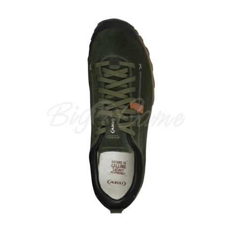 Кроссовки треккинговые AKU Bellamont III Suede GTX цвет Dark Green / Beige фото 2