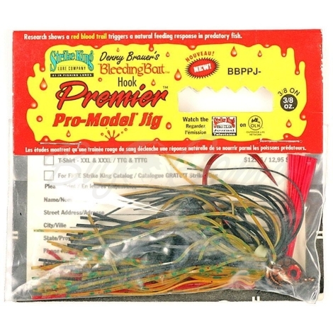 Бактейл STRIKE KING Bleeding Bait Premier Pro-Model Jig 14 г (1/2 oz) код цв. 23 фото 1