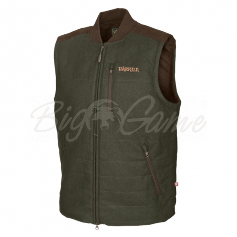 Жилет HARKILA Metso Active quilt waistcoat цвет Willow green / Shadow brown фото 1