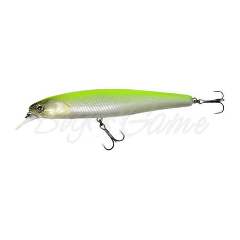 Воблер JACKALL Smash Minnow 100 F цв. pearl chartreuse фото 1