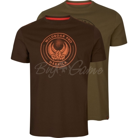 Футболка HARKILA Wildboar Pro S/S T-Shirt (2 шт.) Limited Edition цвет Light willow green / Demitasse brown фото 1