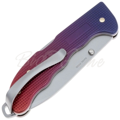 Нож складной полуавтоматический VICTORINOX Evoke Alox 0.9411.D221 Нержавеющая сталь рукоять Алюминий цв. Синий / Красный фото 4