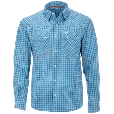 Рубашка SIMMS Brackett LS Shirt цвет Nightfall Window Plaid фото 1