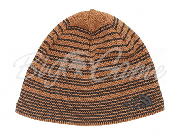 Шапка THE NORTH FACE Bones Recycled Beanie цв. cedar brown / asphalt grey фото 1