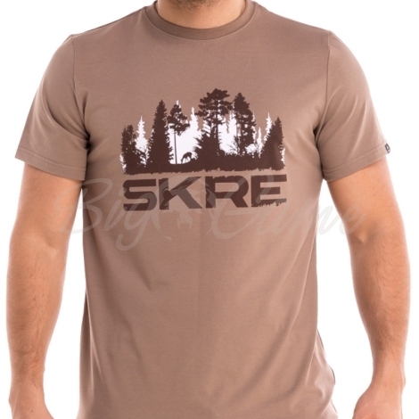 Футболка SKRE Forest T-Shirt цвет какао фото 5