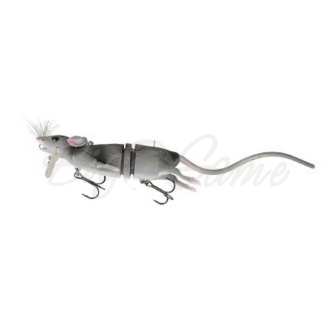 Крыса SAVAGE GEAR 3D Rad 20 см 32 г цв. 04- Grey фото 1