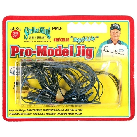 Бактейл STRIKE KING Pro-Model Jig 10,5 г (3/8 oz) цв. black blue фото 1