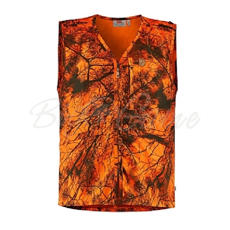 Жилет сигнальный FJALLRAVEN Varmland Vest цвет Orange Camo фото 1