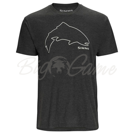 Футболка SIMMS Trout Outline T-Shirt цвет Charcoal Heather фото 1