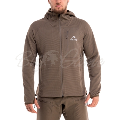 Толстовка SKRE Grid Lite Jacket цвет Earth Brown фото 2