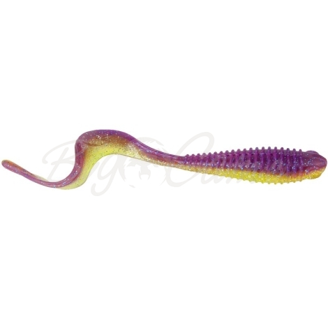 Твистер NORSTREAM Tricky Tail 6" (4 шт.) цв. 03 Purple-Yellow фото 1