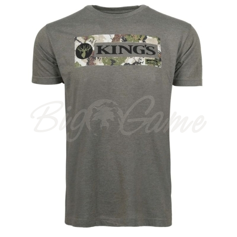 Футболка KING'S XK7 Logo Tee цвет Heather Military Green фото 1