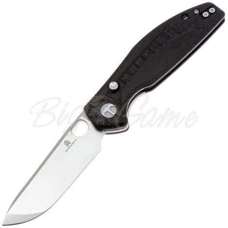 Нож складной полуавтоматический BESTECH Angry Owl сталь D2 рукоять Стеклотекстолит G10 цв. Черный фото 1