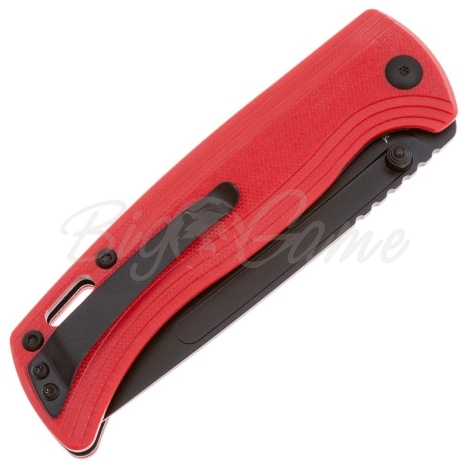 Нож складной полуавтоматический CJRB Resource сталь AR-RPM9 рукоять Стеклотекстолит G10 цв. Красный фото 6
