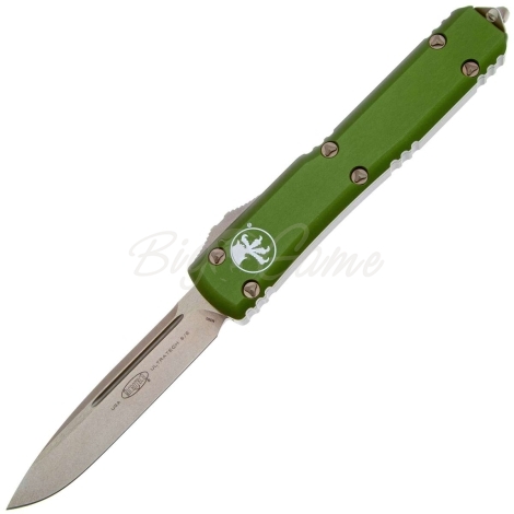 Нож автоматический MICROTECH Ultratech S/E M390, рукоять алюминий, цв. зеленый фото 1