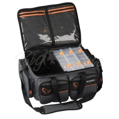 Сумка рыболовная с коробками SAVAGE GEAR System Box Bag + Waterproof cover фото 1