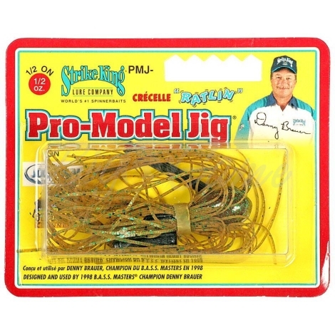 Бактейл STRIKE KING Pro-Model Jig 14 г (1/2 oz) цв. green pumpkin фото 1