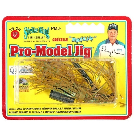 Бактейл STRIKE KING Pro-Model Jig 10,5 г (3/8 oz) цв. green pumpkin фото 1