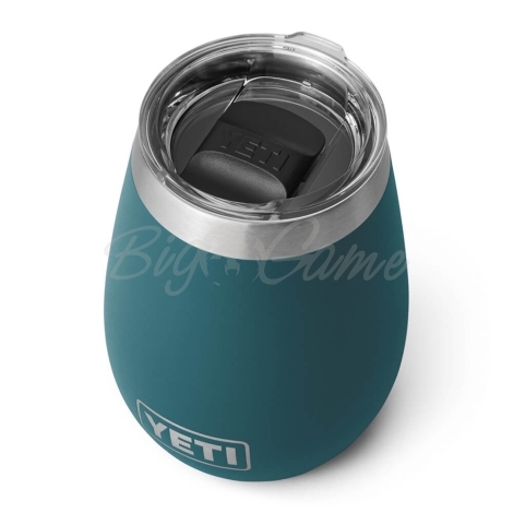 Термостакан YETI Rambler Wine Tumbler w/Magslider Lid 296 цвет Agave Teal фото 2