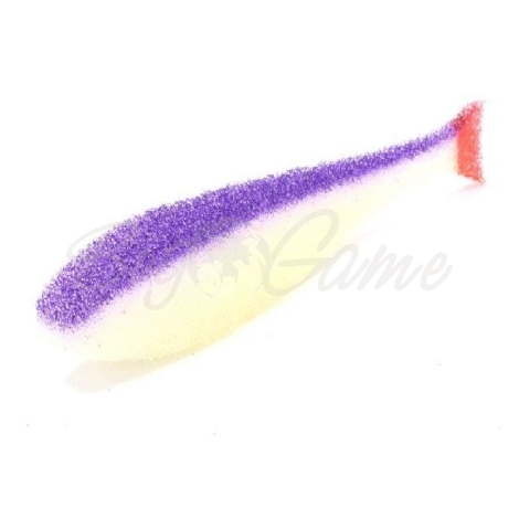 Поролоновая рыбка LEX Classic Fish NO 8 WPB (белое тело / фиолетовая спина / красный хвост) фото 1