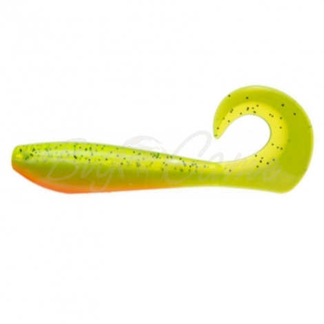 Твистер NARVAL Curly Swimmer 12 см (4 шт.) цв. Pepper/Lemon фото 1
