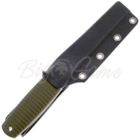 Нож с фиксированным клинком OWL KNIFE Ulula-S сталь Elmax рукоять стеклотекстолит G10 цв. Оливковый фото 3