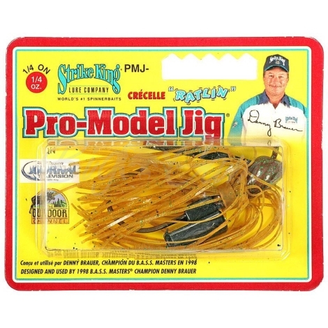 Бактейл STRIKE KING Pro-Model Jig 7 г (1/4 oz) цв. green pumpkin фото 1