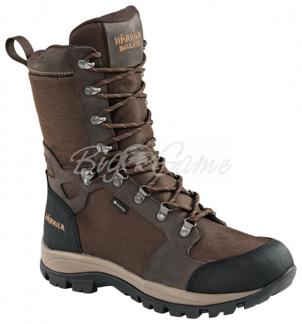 Ботинки треккинговые HARKILA Woodsman XL Insulated GTX SMU цвет Dark Brown фото 2
