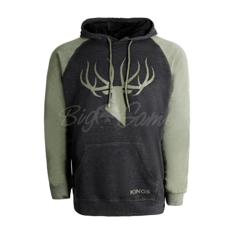 Толстовка KING'S Logo Triblend Fleece Hoodie цвет Charcoal / Olive фото 1