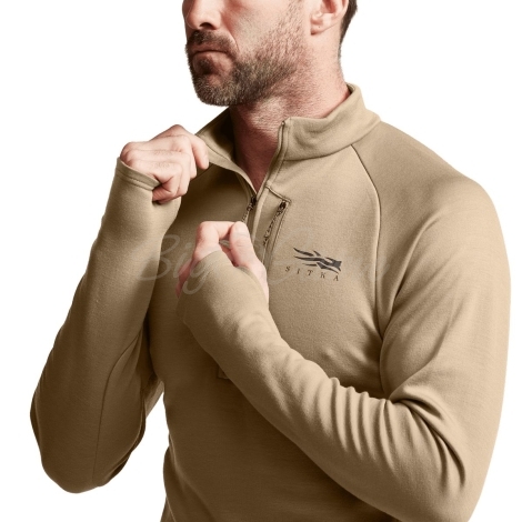 Водолазка SITKA Core Merino 330 Half-Zip цвет Colt фото 4